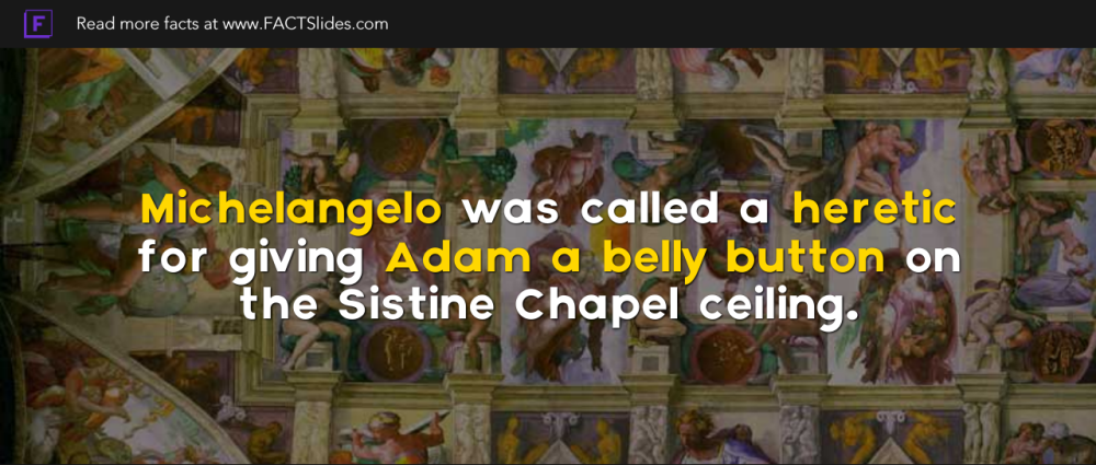 Michelangelo Was Called A Heretic For Giving Adam A Belly Button